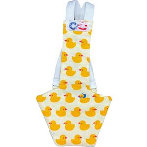 Chicken Diapers Duck Diaper Diaperalls for Hens, Roosters, Ducks, Ducklings - Reusable, Adjustable by Uni Infinity (Yellow Ducks, Duck Medium, 1, Count)