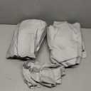 2-Pack Soft Natural 100% Cotton Sateen Twin Bedsheets Sets, Light Grey