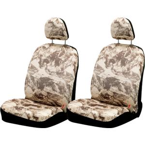 Car Seat Covers Set, Automotive Interior Cover, Premium Comfort Covers, Fitting Universal Front Seat Protectors, Various Style Color Combos for Cars Trucks SUV Trucks Jeeps (free size, Snow Mountain)