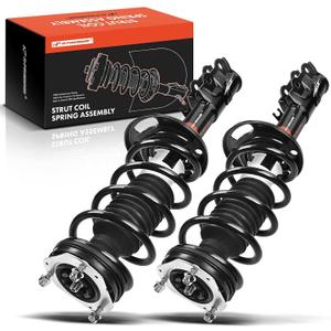A-Premium Front Complete Struts Compatible with Ford Fiesta 2011 2012 2013-2x Replacement Suspension Shock Absorber with Coil Spring Assembly