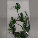Monstera Stained Glass Window Hanging Green Plant Suncatcher, Handcrafted Real Stained Glass Sun Catcher Window Wall Decor for Home Indoor Outdoor, Plant Lover Gifts