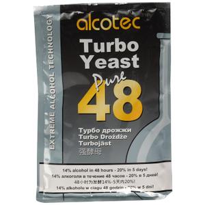 Alcotec 48 Hour Turbo Yeast | Brewers Yeast Powder| Wine Yeast for Wine Making | Instant Dry Yeast | nutritional yeast | 135g (4 Packs) BBD: 09-2025