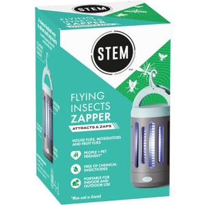 STEM Flying Insect Zapper, Indoor and Outdoor Electric Fly & Mosquito Trap, Includes Micro-USB Charging Cable and Brush for Cleaning