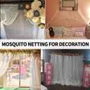 Mosquito Net for Porch/Patio/Canopy/Garden, Outdoor Sheer Tulle Curtains Mesh Net, Decoration Netting for Party Wedding Arch Draping&Ceiling Drapes Fabric, White 54x84in