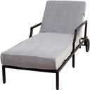 Linum Home Textiles Cl95-Snp Chaise Lounge Cover, Grey