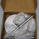 Toilet Paper Holder Stand, Post Pivoting Design Free Standing Toilet Paper Holder, SUS304 Stainless Steel Toilet Paper Roll Holder, Heavy Stable Base (Brushed Nickel)