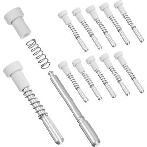 12 Pack Window Screen Plunger Latches with Caps, 5/32" x 1-1/2" Aluminum Window Screen Plunger Pins Retainer Pins Secure Windows Screens in Place