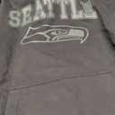 Seattle Seahawks Stencil Block - NFL Adult Long Sleeve Hoodie Fan, 2XL