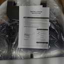 Folding Shower Chair Wall Mounted Fold Down Shower Seat 400 LB Capacity Foldable Shower Bench Seats for Adults Elderly Disabled Black (Medium-Curve)