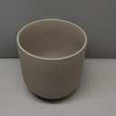 LE TAUCI 12 Inch Pots for Plants, Ceramic Large Planters for Indoor Plants, Indoor Plant Pots for Home Garden Patio Office, Planter Pots with Drainage Hole and Rubber Plug, Neutral Gray