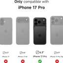SURITCH for iPhone 17 Pro Case with Camera Control Cover, Camera Cover and Adjustable Kickstand, Compatible with MagSafe, Shockproof Bumper Protective Cases 6.3 Inch, Lake Green