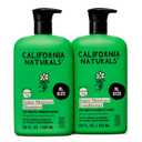 California Naturals Moisture Shampoo and Conditioner Set for Dry, Damaged Hair, Hair Care Bundle for Women and Men, Natural, Vegan, Cruelty, Silicone, Paraben, and Sulfate Free, Color Safe, 20 fl oz
