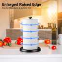 Countertop Paper Towel Holder - One-Handed Tear with Ratchet Mechanism, Weighted Base Degradable Plastic Paper Towel Stand, Black Farmhouse Kitchen Bathroom Decor Accessories
