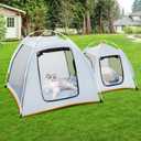 Cat Tent Playpen,Tent Design for Portable and Easy Storage,Foldable Pet Tent for Indoor and Outdoor Use of Kitten and Puppy,Cat Travel Carrier with Litter Box Enclosure