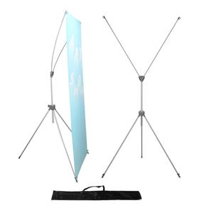 YDisplay X Banner Stand Adjustable Fit Banner Size from 23"X63" to 32"X78" Portable Oxford Bag for Trade Show Exhibition Market, 2 Pack