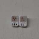 UK Adapters for Travel 2 Pack, TESSAN Type G US to UK Plug Adapter with 4 Outlets 3 USB Charger(1 USB C Port), Power Adaptor for USA to Ireland Scotland Dubai Hong Kong England British Kenya London