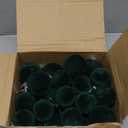 40 Pcs Dark Green Velvet Christmas Balls Flocked Christmas Tree Hanging Ornaments Neutral Shatterproof Plastic Velvet Ball for Xmas Tree Decor