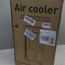 Portable Evaporative Air Cooler, Quiet Windowless Swamp Cooler with 4 Ice Packs, 2 Gallon Water Tank, Remote Control, 4 Modes & 3 Speeds, Oscillating Cooling Fan for Bedroom, Living Room and Office
