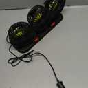 Triple-Head Fan for Car, Portable Car Fans for Vehicles Cars RV Vent with 360Rotation Cigarette Lighter Plug