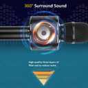 BONAOK Wireless Bluetooth Karaoke Microphone,3-in-1 Portable Handheld Karaoke Mic Speaker Machine Home Party Birthday for All Smartphones Q37 (Black)