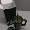40 oz Camo Tumbler with Handle, 2-in-1 Straw and Sip Lid, Leakproof, Dishwasher Safe, Insulated Stainless Steel Travel Coffee Mug, Keeps Cold for 34 Hours, Fits in Car Cupholder (Woodland Flag)