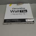 Art3d 4" x 12" Peel and Stick Stainless Steel Metal Tile for Kitchen, Subway Backsplash (15 Pack)