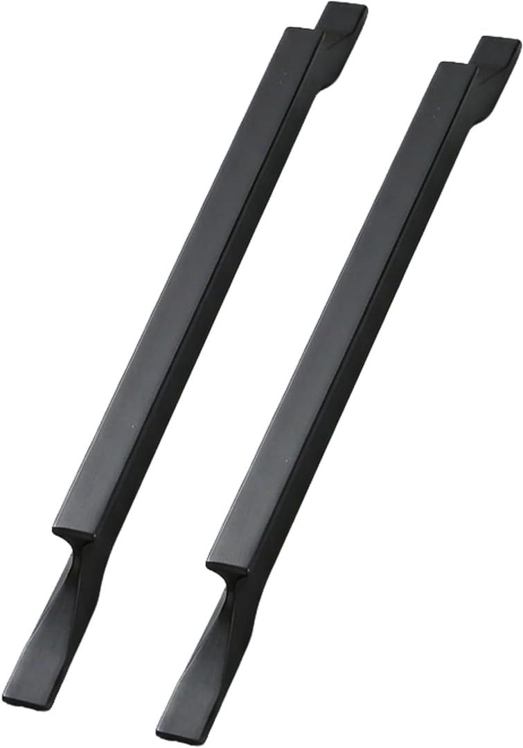 Kitchen Cabinet Pulls– 5 Pack Long Handles for Kitchen Cabinets, Drawers, Dressers, and Furniture – Durable Hardware for Modern Home Upgrades (Black, 13.86 Inches Hole Spacing)