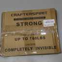 Rannb Floating Shelf Brackets 4-inch Heavy Duty Hidden Brackets Black Invisible Shelf Support for Floating Wood Shelves - 4pcs