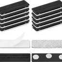 10 Pack Magnetic Curtain Closures for Horizontal Window Blinds, Magnetic Curtain Clips with Adhesive for Blackout Curtains, Blackout Blind Accessory Curtain Magnets