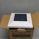 T-SUN Solar Post Cap Lights, Waterproof Outdoor Solar Powered Deck Fence Post Lights for 4 X 4 Wooden/Vinyl Posts, 6000K Cool White Lighting Decor for Deck, Patio, Garden, Porch, Fence(White - 2 Pack)