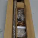 Wood Curtain Rods for Windows 32 to 45 Inch, 1 Inch Adjustable Curtain Rod Decoration Boho Drapery Rods Heavy Duty, Farmhouse Rustic with Imitation Wood Grain Finials