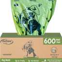Chefneno 
Dog Poop Biodegradable Bags One Biig Roll (600 ct.) Eco-friendly Doggy Poop Bags Pet Waste Pickup Bag Degradable Cat Waste Disposal Bags (1 Roll, 600 Bags)