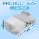 ROYALAY Ergonomic Memory Foam Pillow for Side Sleepers, Contoured Support Pillow for Comfortable Sleeping with Detachable Washable Cover
