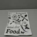 Kitchen Wall Decals Dinner Meal Prayer Wall Stickers Vinyl Kitchen Quotes Wall Decal Let's Eat Bless The Food Before Us Sign Saying Stickers for Dinning Room Home Restaurant