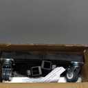 Nefish Furniture Dolly Adjustable Mini Fridge Stand with Wheels Washing Machine Stand Mobile Roller with 4 Locking Swivel Wheel Universal Mobile Base Moving Cart for Dryer Refrigerator (Black)