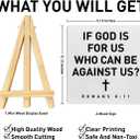 Christian Decor Wooden Sign, Christian Baptism Gifts for Women Men, Faith Religious Scripture Decor, God Decorations for Home Office Bedroom, Bible Verse Desk Decoration, Romans 8:11