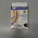 Truform 20-30 Mmhg Compression Stockings for Men & Women, Thigh High Length, Dot Top, Closed Toe, Black, Large (20-30 Mmhg)