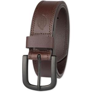 Dickies Men's Genuine Leather Work Casual Belt, 38/95 (Brown)