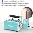 PYD Life 110 V Tumbler Heat Press Machine Mint Green Mug Press Machine for 12 OZ 16 OZ 20 OZ 30 OZ Straight Sublimation Blanks Skinny Tumbler Mugs Cups Water Bottles Sublimation Print