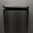 EKO Madison Matte Stainless 50 Liter/13.2 Gallon Step Trash Can w/Inner Liner - Fingerprint Resistant Finish