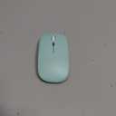 WREANU Wireless Bluetooth Mouse Rechargeable Laptop Mice with LED Lights Silent Slim Use(BT5.2 and 2.4G Portable USB Receiver)Dual Mode Computer Mouse for Laptop/iPad/Tablet/Apple/Computer/Mac(Green)
