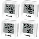 Indoor Humidity Meter Hygrometer 4Pack, Room Thermometer for Accurate Room Temperature Monitor, Digital Hygrometer with Indoor Thermometer for Home, Baby Nursery, and Humidity Sensor Enhanced Comfort