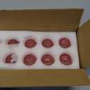 Hewory Glass Pink Candle Holder: 10PCS Valentines Taper Candle Holders for Table Centerpiece, Tapered Candlestick Holders for Valentines Day Decorations Gifts Anniversary Wedding Holiday Home Decor