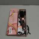 LANDOT Ionic Hair Straightener Brush Ceramic Straightening Brush with 12 Heat Settings (250-450F) for Smooth & Shiny Results, Ideal for Medium & Long Women Hair, Dual Voltage, Rose Gold