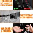 Double Sided Tape Heavy Duty (2 Rolls, 20 Feet) - Removable Waterproof Nano Mounting Filament Tape, 1.2" & 0.8" Width for Picture Hanging, Wall Decor, Posters, Carpets, Rugs - Indoor & Outdoor Use.
