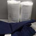 Wellsin Outdoor Cushions for Patio Furniture, Waterproof Outdoor Seat Cushions with Ties and Handle, Outdoor Cushions 24 X 24, Outdoor Deep Seat Cushions with Removable Cover, Navy