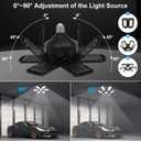 4 Pack Garage Lights, 28000LM Super Bright LED Shop Lights with 6+1 Deformable Panels, 6500K Garage Light Ceiling Led, E26 Socket Screw in Bulb for Warehouse, Workshop, Basement, Attic