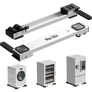 KVRG Appliance Rollers Heavy Duty,Newest Extendable Appliance Sliders,Liftable Washing Machine Base,Easily Move Washer and Dryer Machines,Refrigerators,FurnitureGrey