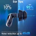 ARROX Adjustable Ear Plugs for Sleeping, 3 Noise Relief Modes (13-45 dB), Double-Layer Ultra-Soft Silicone Earplugs, Reusable Ear plugs for Concerts, Deep Focus, Side Sleepers & Travel, 4 Size Eartips