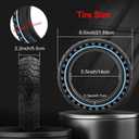 BANGTING 2PCS Upgrade 50/75-6.1 Electric Scooter Solid Tires, 8.5x2.0 Tires Tubeless for Gotrax GXL V2/XR/APEX, 8 1/2 x2 Tire Replacement for Hiboy S2, Xiaomi 3 Lite/3/Pro 2/1s/M365 (Blue (No tools))